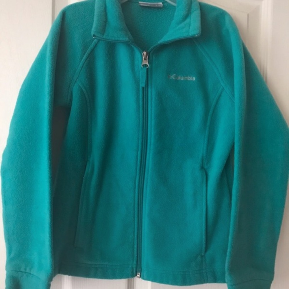 Columbia 7/8 Girls Turquoise Jacket